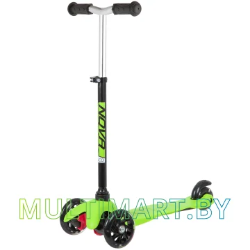 Самокат Novatrack Disco-Kids Basic 120H.DISCOKIDS.BGN20 (черный/зеленый, 2020)